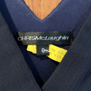 Chris McCaighlin Midnight Blue midi Dress Size 8